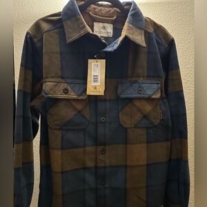 Legendary Whitetails Blue and Brown Plaid Shirt